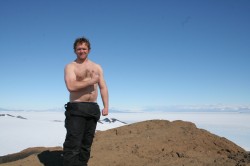 Shirtless on Summit